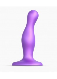Фиолетовая насадка Strap-On-Me Dildo Plug Curvy size S - Strap-on-me - купить с доставкой в Первоуральске