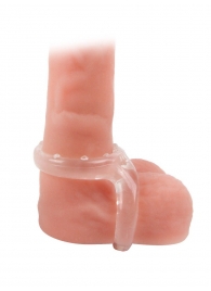 Прозрачное двойное эрекционное кольцо - Sex Expert - в Первоуральске купить с доставкой