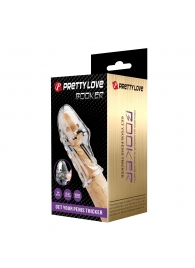 Прозрачная насадка на пенис Booker - 8 см. - Baile - в Первоуральске купить с доставкой