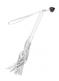 Белая кожаная плеть - 50 см. - Pecado - купить с доставкой в Первоуральске