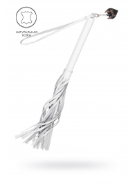 Белая кожаная плеть - 50 см. - Pecado - купить с доставкой в Первоуральске