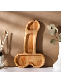 Деревянное блюдо для подачи в форме члена (25 х 16,5 х 1,7 см) - Сима-Ленд - купить с доставкой в Первоуральске