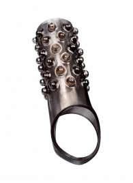 Дымчатая насадка на пенис с выпуклостями - 12 см. - Sex Expert - в Первоуральске купить с доставкой