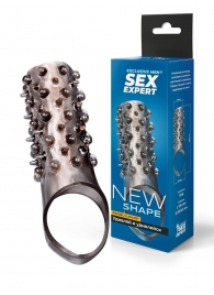 Дымчатая насадка на пенис с шипами и выпуклостями - 12,5 см. - Sex Expert - в Первоуральске купить с доставкой