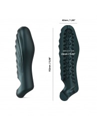 Серая силиконовая насадка на пенис с подхватом Manwan Ryzer - Manwan - в Первоуральске купить с доставкой