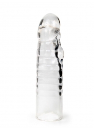 Прозрачная закрытая насадка на член - 15 см. - Sex Expert - в Первоуральске купить с доставкой
