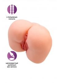 Реалистичный мастурбатор-попка с 2 любовными входами - No Name - в Первоуральске купить с доставкой