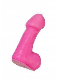 Розовая свеча в форме пениса - 47 гр. - Pecado - купить с доставкой в Первоуральске