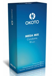 Презервативы OKOTO Mega Mix - 18 шт. - Sitabella - купить с доставкой в Первоуральске
