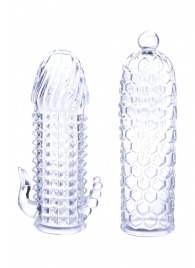 Набор из 2 прозрачных насадок на член Seductive Tickler Sleeves Set - NMC - в Первоуральске купить с доставкой