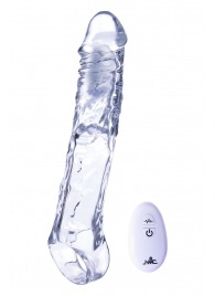 Прозрачная насадка-удлинитель Length Enhancer With Bullet с подхватом - 22,3 см. - NMC - в Первоуральске купить с доставкой