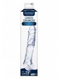 Прозрачная насадка-удлинитель Length Enhancer с подхватом - 22,3 см. - NMC - в Первоуральске купить с доставкой