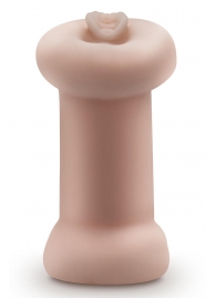 Телесный люминесцентный двусторонний мастурбатор Tasha - Blush Novelties - в Первоуральске купить с доставкой