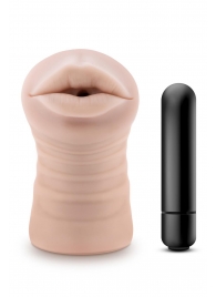 Телесный мастурбатор-ротик Nicole Vibrating Masturbator - Blush Novelties - в Первоуральске купить с доставкой