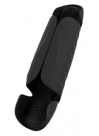 Черный вибромастурбатор с трехточечной стимуляцией Penis Trainer with 3 Point Stimulation - Orion - в Первоуральске купить с доставкой