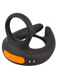 Черный вибростимулятор мошонки RC Scrotum Stimulator with Vibration - Orion - в Первоуральске купить с доставкой