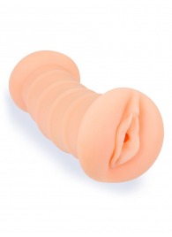 Телесный двусторонний мастурбатор с вибропулей и эрекционными кольцами в комплекте - Sexy Girl - в Первоуральске купить с доставкой