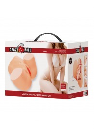 Телесный мастурбатор Liora с 2 любовными тоннелями - Baile - в Первоуральске купить с доставкой