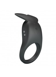 Черное перезаряжаемое виброкольцо Carlton - Baile - в Первоуральске купить с доставкой