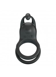 Черное перезаряжаемое виброкольцо Goodwin - Baile - в Первоуральске купить с доставкой