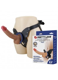 Поясной страпон Wells: трусики в форме бабочки и фаллоимитатор-насадка - Baile - купить с доставкой в Первоуральске