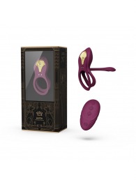 Фиолетовое эрекционное виброкольцо Bayek с пультом ДУ - Zalo - в Первоуральске купить с доставкой