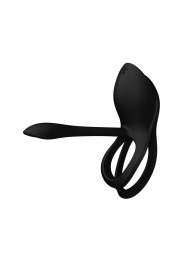 Черное эрекционное виброкольцо Bayek с пультом ДУ - Zalo - в Первоуральске купить с доставкой