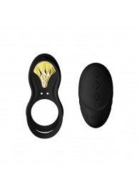 Черное эрекционное виброкольцо Bayek с пультом ДУ - Zalo - в Первоуральске купить с доставкой