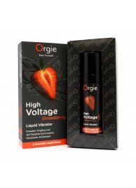 Жидкий вибратор Orgie High Voltage Strawberry - 15 мл. - ORGIE - купить с доставкой в Первоуральске