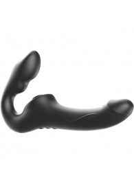 Черный безремневой страпон с 3 моторами - Ibiza - купить с доставкой в Первоуральске