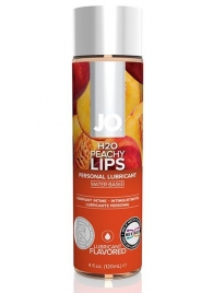 Лубрикант на водной основе с ароматом персика JO Flavored Peachy Lips - 120 мл. - System JO - купить с доставкой в Первоуральске