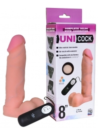 Фаллическая насадка Харнесс UNICOCK 8  с вибрацией - 20 см. - LOVETOY (А-Полимер) - купить с доставкой в Первоуральске