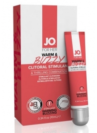 Клиторальный крем JO WARM   BUZZY CLITORAL GEL - 10 мл. - System JO - купить с доставкой в Первоуральске