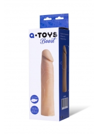 Реалистичная насадка с ярко выраженной головкой - 16,5 см. - A-toys - в Первоуральске купить с доставкой Реалистичная насадка с ярко выраженной головкой - 16,5 см. - A-toys - в Первоуральске купить с доставкой