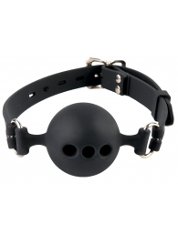 Силиконовый кляп-шар с отверстиями для дыхания Silicone Breathable Ball Gag Small - Pipedream - купить с доставкой в Первоуральске