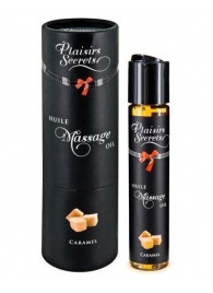 Массажное масло с ароматом карамели Huile de Massage Gourmande Caramel - 59 мл. - Plaisir Secret - купить с доставкой в Первоуральске