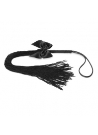 Чёрная плётка Lilly Whip Bijoux - Bijoux Indiscrets - купить с доставкой в Первоуральске