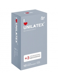 Презервативы с точками Unilatex Dotted - 12 шт. + 3 шт. в подарок - Unilatex - купить с доставкой в Первоуральске