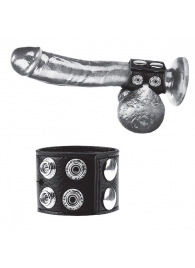 Ремень на член и мошонку 1.5  Cock Ring With Ball Strap - BlueLine - купить с доставкой в Первоуральске