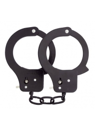 Чёрные наручники из листового металла BONDX METAL CUFFS BLACK - Dream Toys - купить с доставкой в Первоуральске