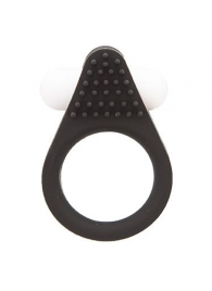 Чёрное эрекционное кольцо LIT-UP SILICONE STIMU RING 1 BLACK - Dream Toys - в Первоуральске купить с доставкой