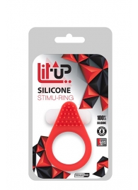 Красное эрекционное кольцо LIT-UP SILICONE STIMU RING 1 RED - Dream Toys - в Первоуральске купить с доставкой