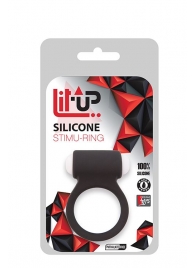 Чёрное эрекционное виброкольцо LIT-UP SILICONE STIMU RING 3 BLACK - Dream Toys - в Первоуральске купить с доставкой