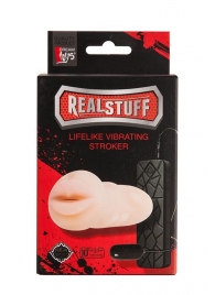 Мастурбатор-ротик с вибрацией REALSTUFF VIBRATING MASTURBATOR MOUTH - Dream Toys - в Первоуральске купить с доставкой