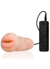 Мастурбатор-ротик с вибрацией REALSTUFF VIBRATING MASTURBATOR MOUTH - Dream Toys - в Первоуральске купить с доставкой