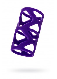 Фиолетовая насадка-сетка на пенис - 7,5 см. - A-toys - в Первоуральске купить с доставкой