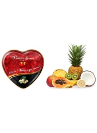 Массажная свеча с ароматом экзотических фруктов Bougie Massage Candle - 35 мл. - Plaisir Secret - купить с доставкой в Первоуральске