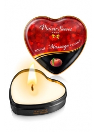Массажная свеча с ароматом персика Bougie Massage Candle - 35 мл. - Plaisir Secret - купить с доставкой в Первоуральске