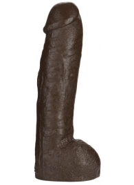 Большая насадка для трусиков Vac-U-Lock Realistic Hung - 31,7 см. - Doc Johnson - купить с доставкой в Первоуральске