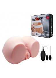 Телесный мастурбатор с двумя любовными тоннелями и вибрацией - Baile - в Первоуральске купить с доставкой
